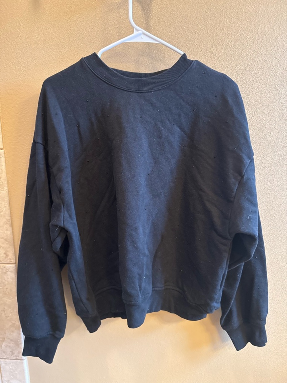 Victoria's Secret Black Crewneck Sweatshirt